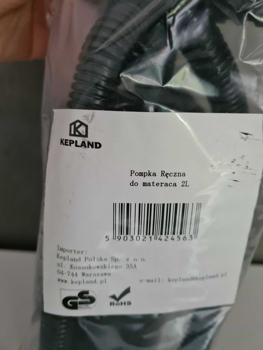 Kepland Pompka Ręczna 2L do materaca