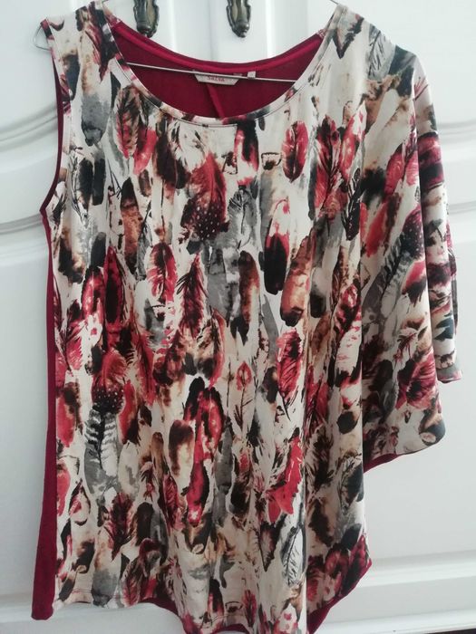 Túnica camisola estampada assimétrica, Salsa S