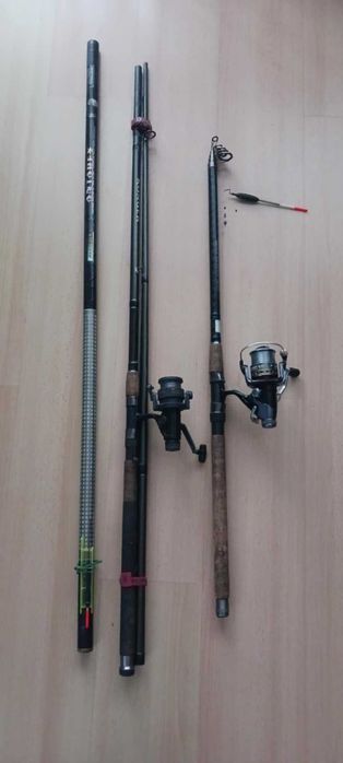 Zestaw 4 wędek: Karpiówka, feeder, bat i telespin