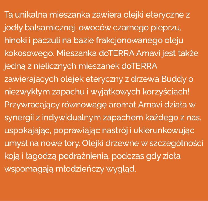 Nowy olejek eteryczny Amavi Touch Dōterra limitowany