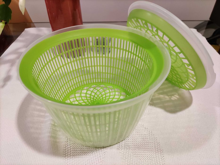 Escorredor / centrifugador de alface / salada / legumes - 4 lts