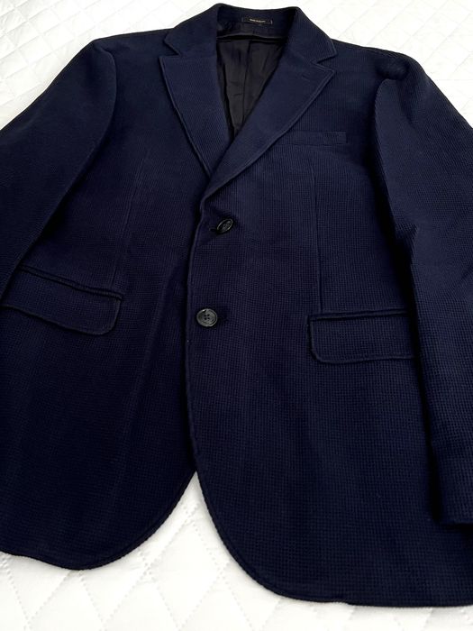 Massimo Dutti Sportowa Marynarka Ciemnogranatowa 52 (185/104A) Bawełna