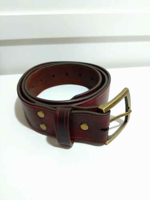 Pasek skórzany męski {handmade}