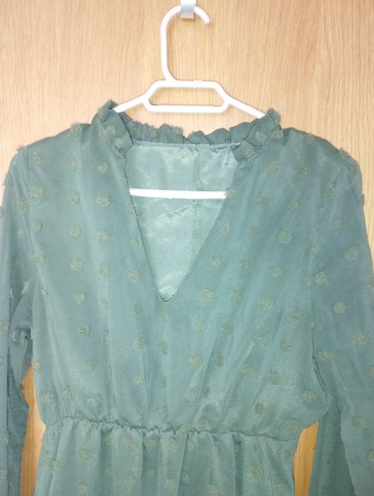 Vestido verde escuro