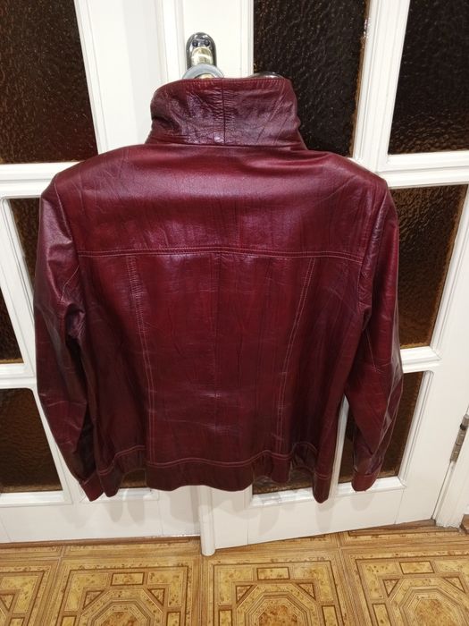 46/48Короткая Куртка косуха жакет пиджак женский натуральная кожа цвет