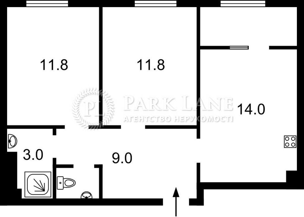Максимовича Трутенка 28Д  Нова Англія  Честер ремонт дві спальні
