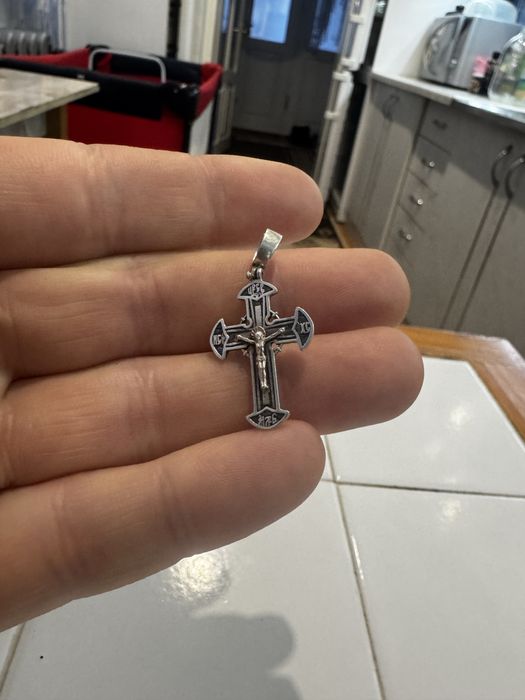 Хрестик Срібло 925 Проба 3 г з Чорнінням