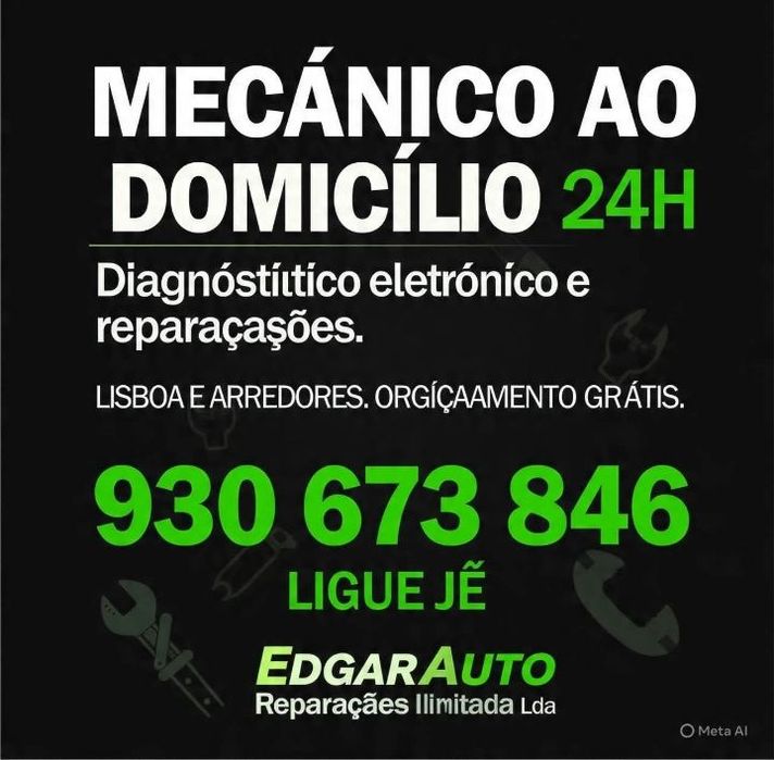 Mecanico ao domicílio 24h