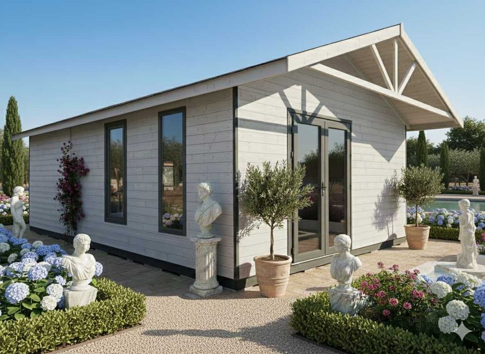 Montaż i Domek na ROD 35m2 domek 400x600 taras 400x270 MDN5DDP 870x400