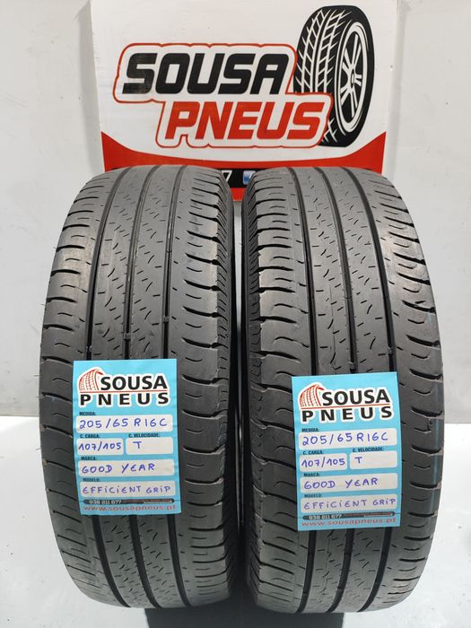 2 pneus semi novos 205-65R16C Good Year - Oferta dos Portes