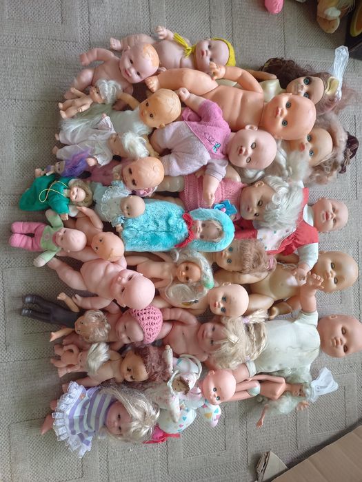 Великий лот пупсів ( на реставрацію ,на запчастини 34 шт)