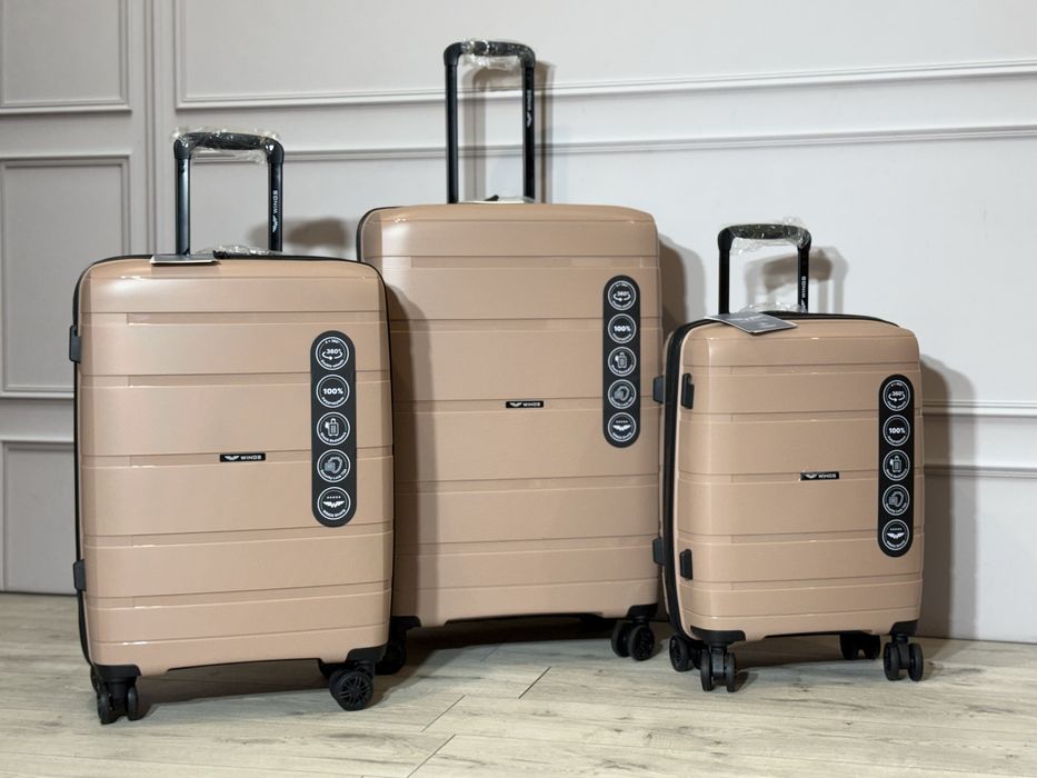 Чемодан чемоданы валіза сумка Wings HWF 01 100% поліпропілен ПОЛЬША!!!