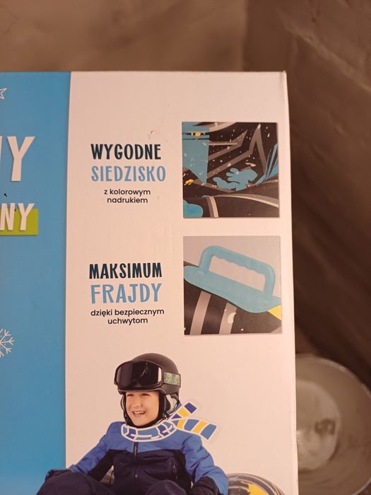 Dmuchany ślizgacz śnieżny Spokey z uchwytami