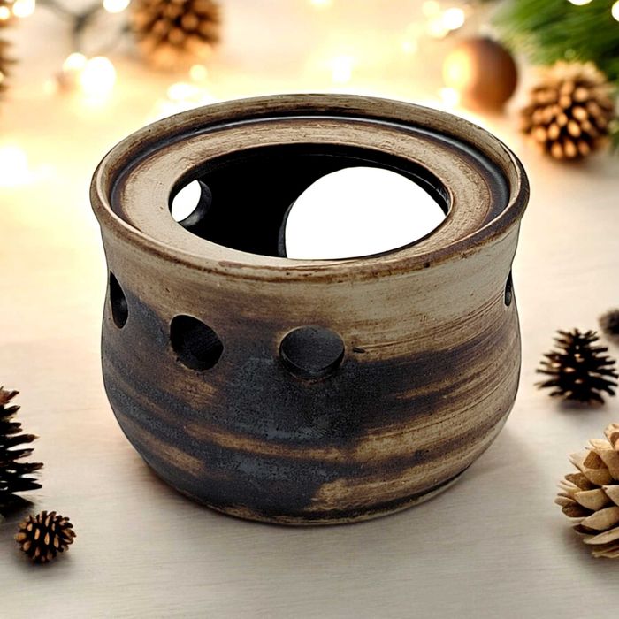 Kamionkowy podgrzewacz pod kubek, Gliniany Podgrzewacz do Grzańca