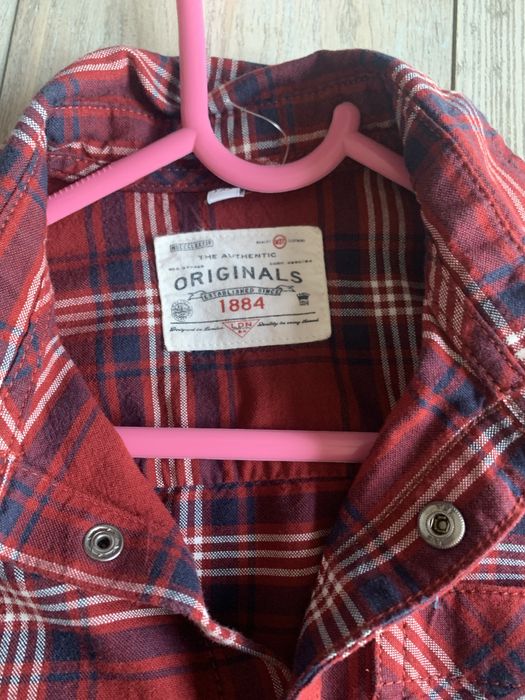 Koszula w kratę rozm.134