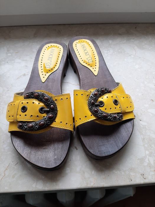 Buty damskie LASOCKI klapki drewniane 37