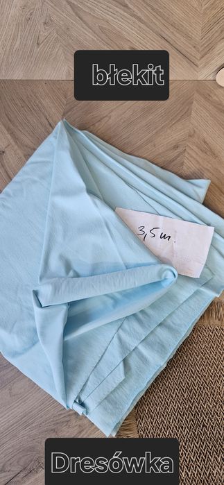 Dzianina dresowa  błekitna  3, 5 m