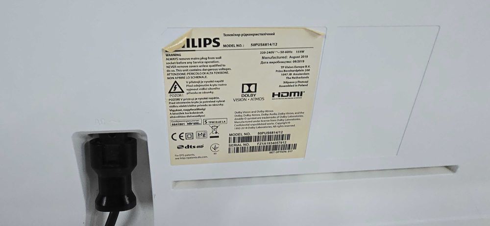 TV Philips 50pus6814 4 k Smart TV Ambilight SUPER OKAZJA