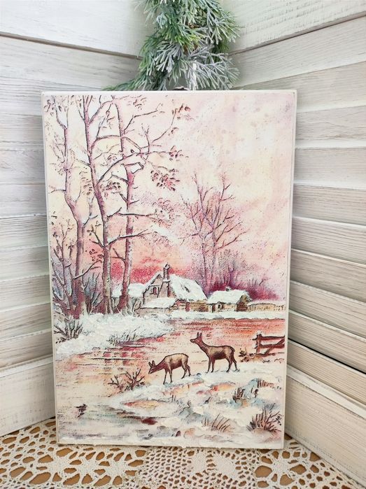 Zimowy obrazek święta