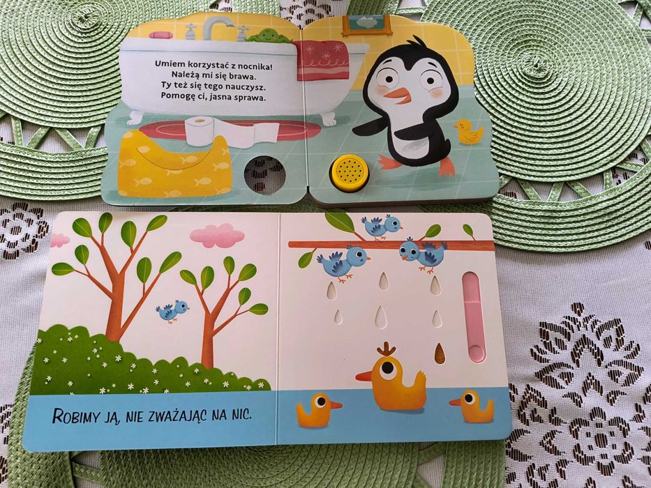 Zestaw książek - edukacyjne, dźwiękowe, okienka ruchome