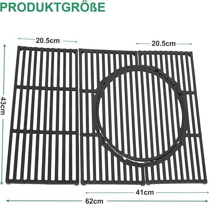 Ruszt do grilla gazowego 43 X 62 CM WELL GRILL