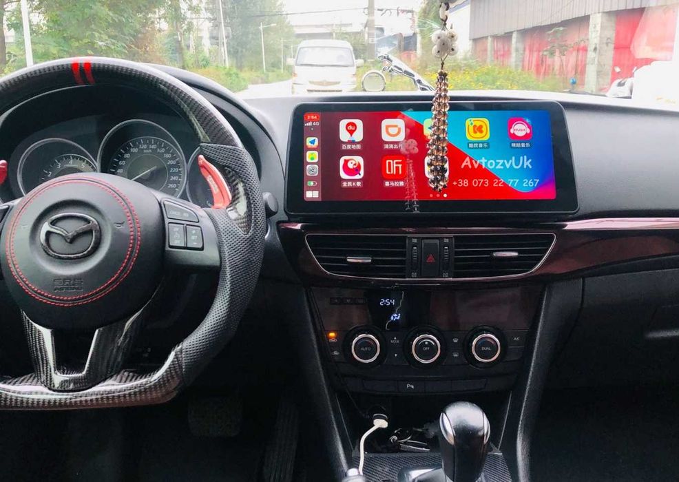 Магнитола MAZDA 6 Дисплей Мазда 6 USB GPS 2 din дин CarPlay Android 15