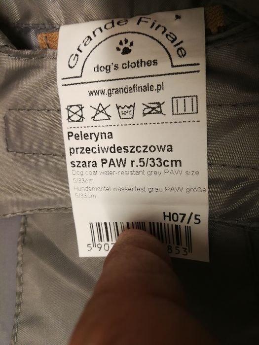 Peleryna przeciwdeszczowa dla pieska