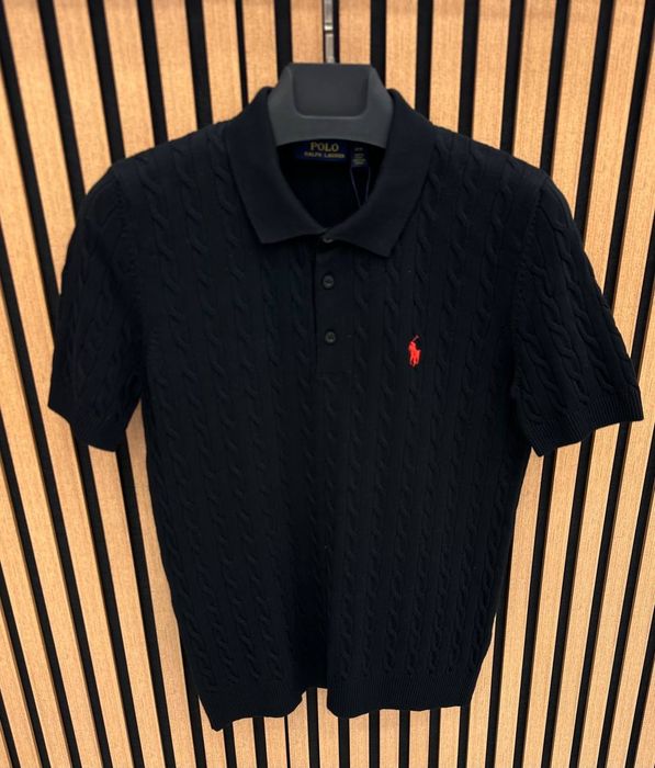 Чоловіча мужская Футболка поло polo  Ralph lauren ОРИГІНАЛ вʼязана