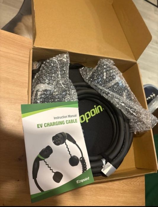 Kabel do ładowania samochodów elektrycznych typ 2 Ecopoint z futerałem