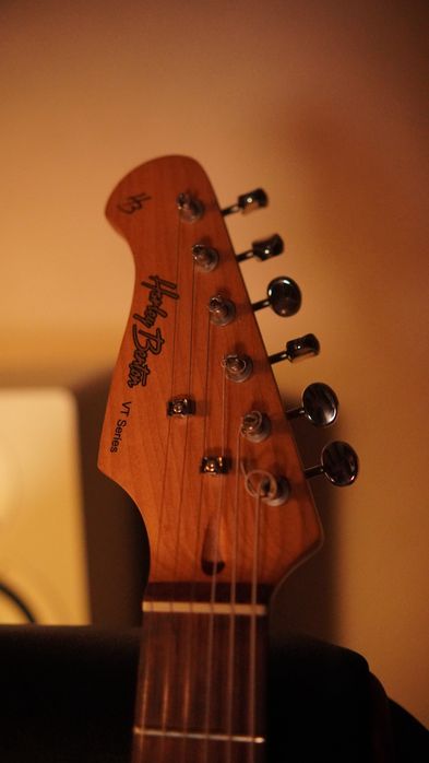 Guitarra Harley Benton ST-62LH BK Vintage Series