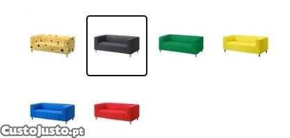 Sofá IKEA nunca usado super preço. Preto. Já montado