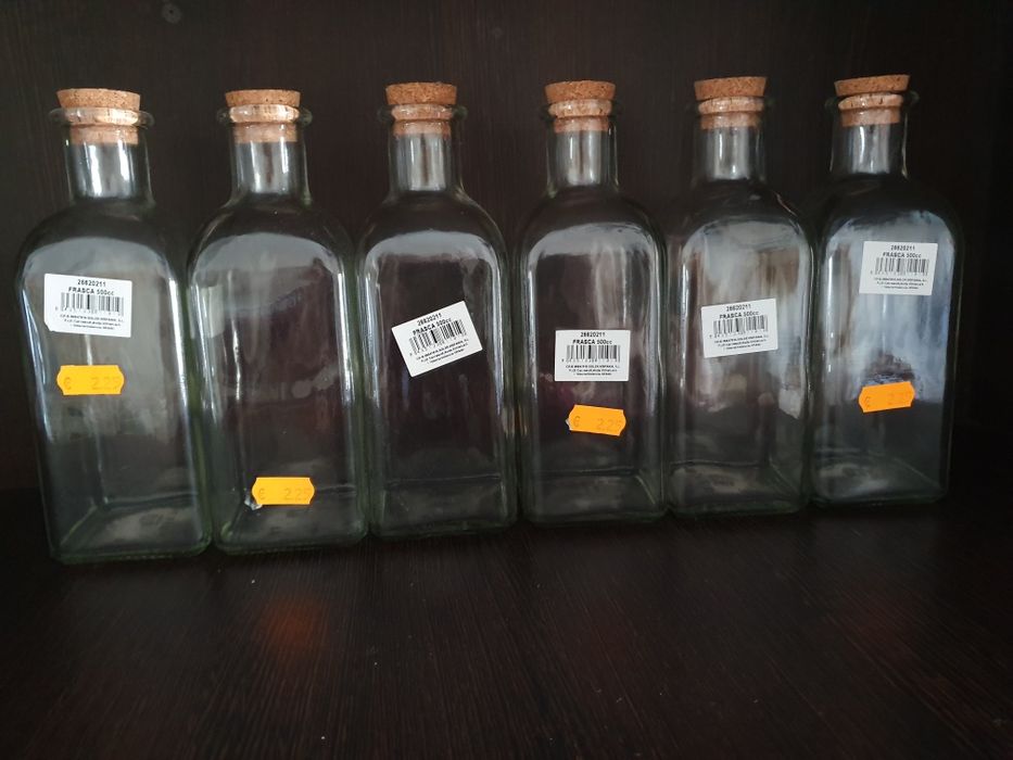 6 garrafas vidro