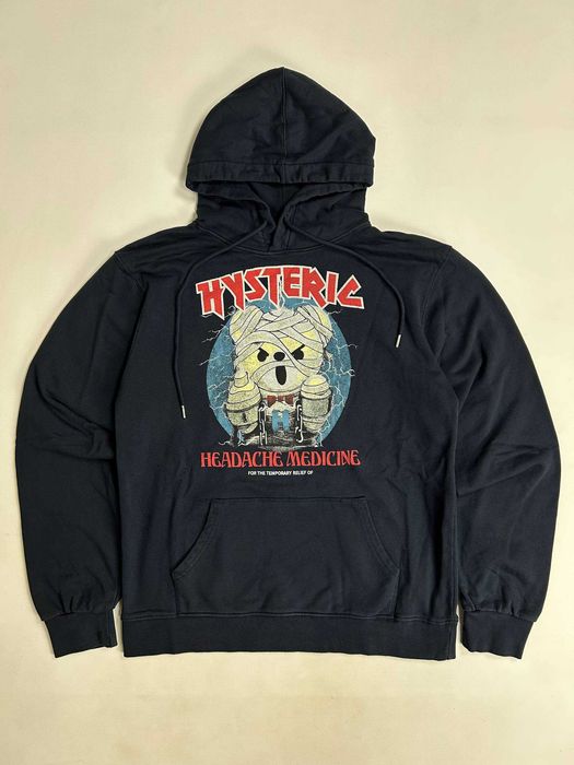 Худі Hysteric Glamour iron maiden bear headache medicine hoodie кофта