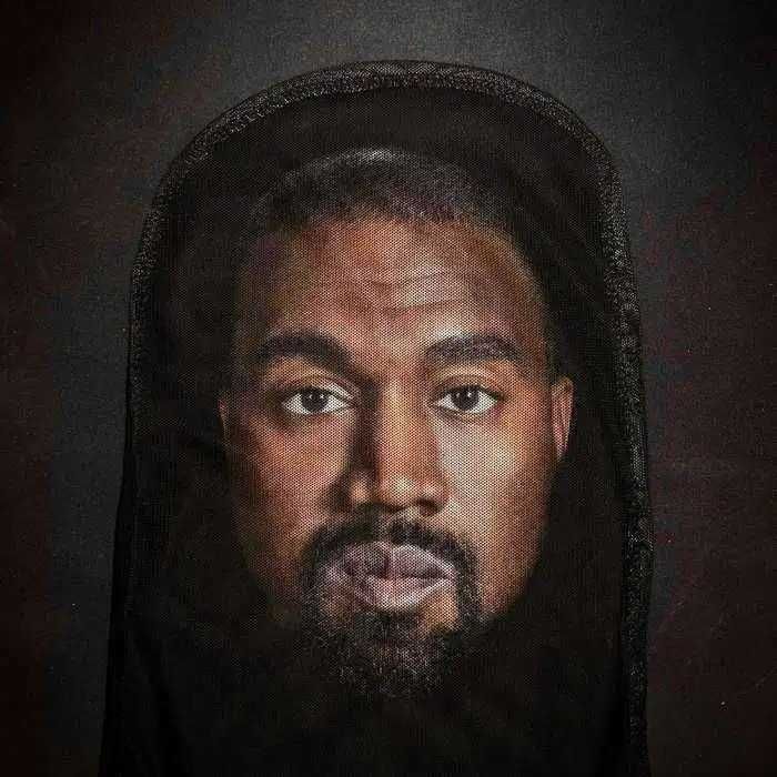 Maska Kanye West Raper Donda Siatka Przebranie Kostium Czapka NOWA