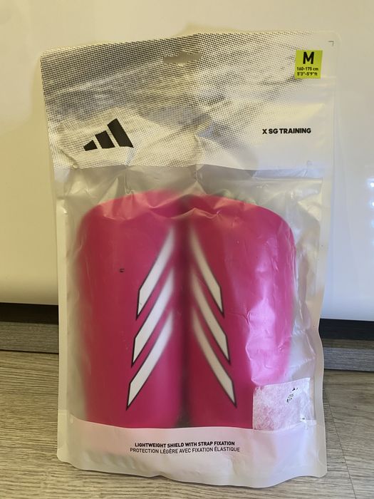 Caneleiras de futebol Adidas X SG rosa – Tamanho M