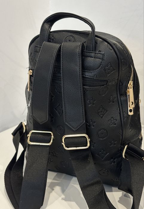 Plecak damski dwukomotowy logowany