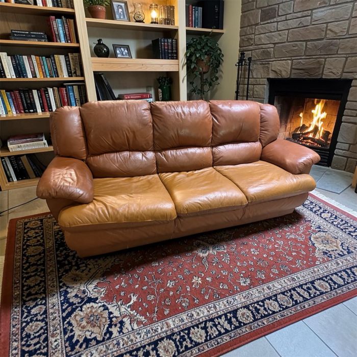 Sofa 3- osbowa prawdziwa skora z Niemiec | DOWOZ DO DOMU