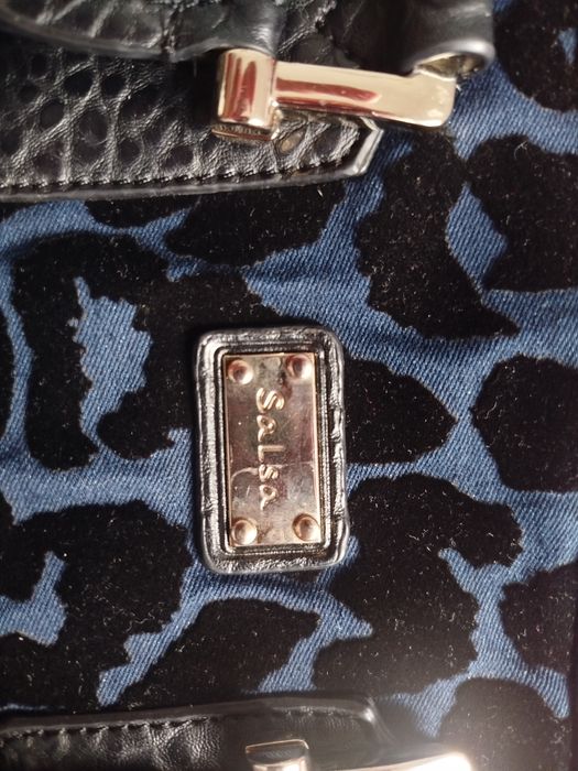 Mala Azul leopardo Salsa