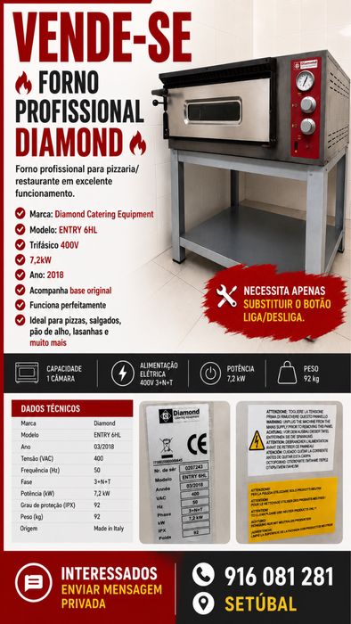 Forno profissional Diamond