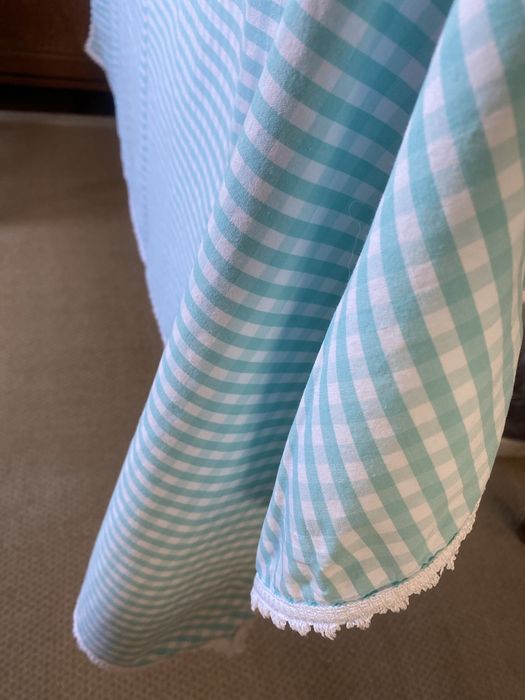 Conjunto Toalha e Guardanapos Algodão Xadrez