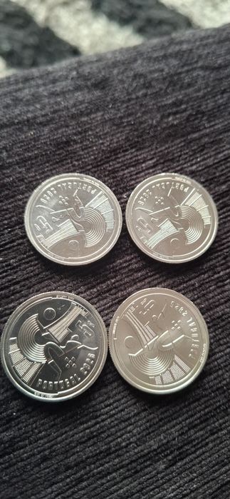 Vendo 4 moedas 5 € mondial FIFA 2026