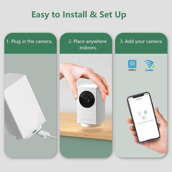 Внутрішня Wi-Fi-камера Virtavo, відеоняня, радіоняня 1080P (my-030)
