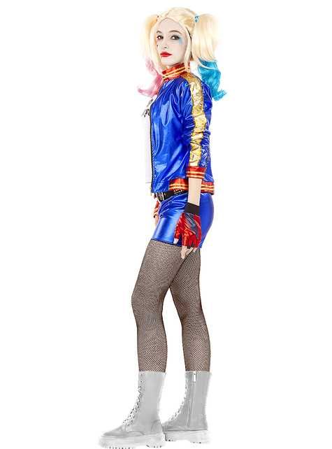 Fato de Carnaval Harley Quinn Semi Novo