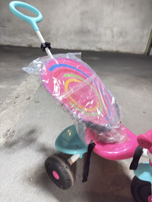 Triciclo Rosa e Azul - com proteção para o sol