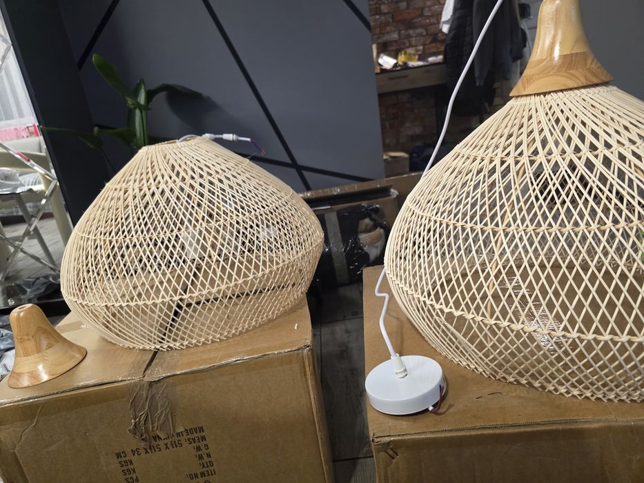 2 lampy wiszące dekoracja średnica 50cm
