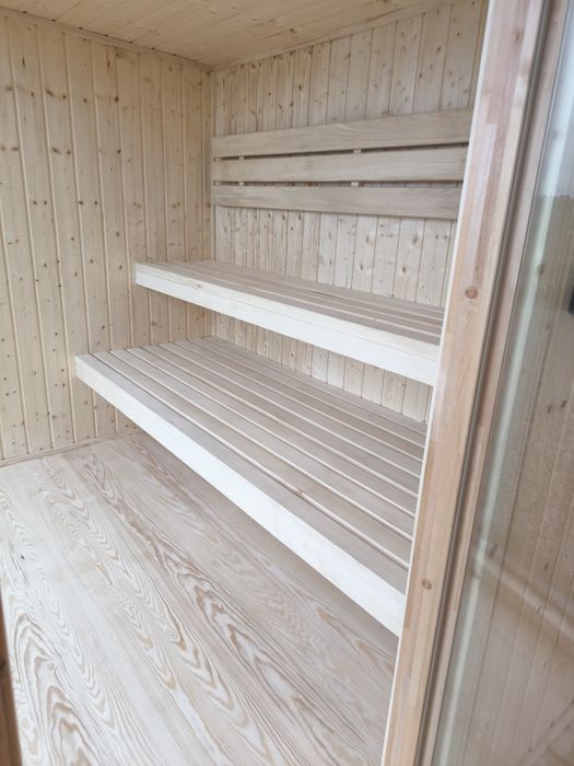 Sauna z przedsionkiem i oanoramą