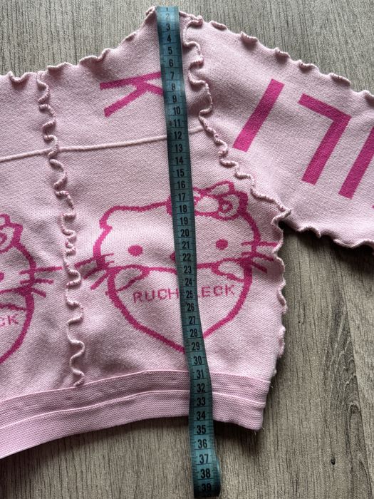 Кроп топ рожевий з принтом Hello Kitty