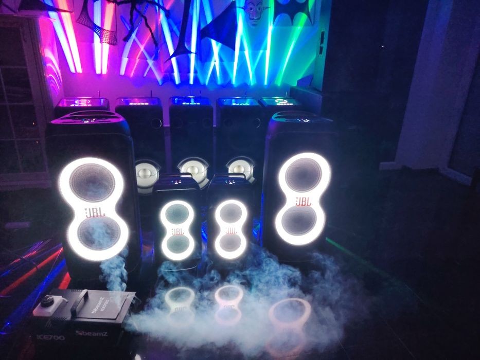 Nagłośnienie imprezowe, głośnik jbl, power audio sony, współpraca dj