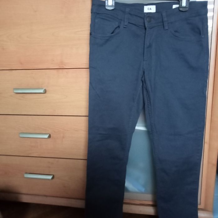 Spodnie męskie granatowe C&A 32/30 Slim