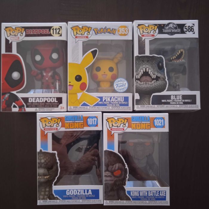 Funko Pop´s - Jurassic/Godzilla/DeadPool/Pokémon